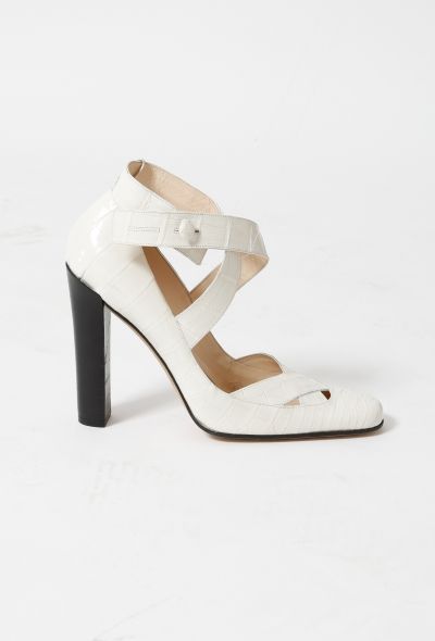 Gucci F/W 2001 Crocodile Heels - 1