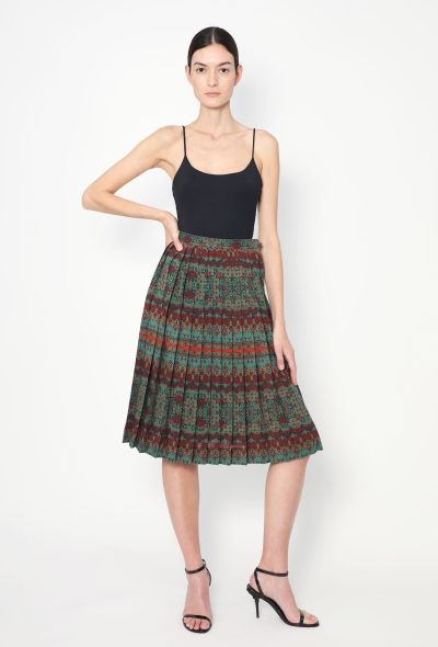 Saint Laurent F/W 1983 Mosaic Pleated Skirt - 1