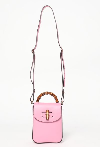 Gucci 2023 Pink Bamboo Mini Crossbody Bag - 2