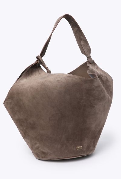 Khaite Lotus Medium Suede Tote Bag - 2