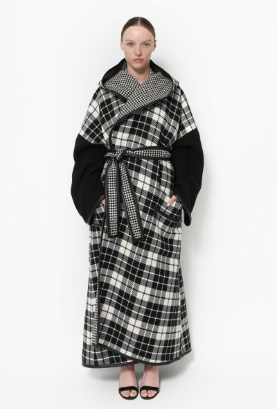 Balenciaga Resort 2020 Checkered Wool Coat - 1
