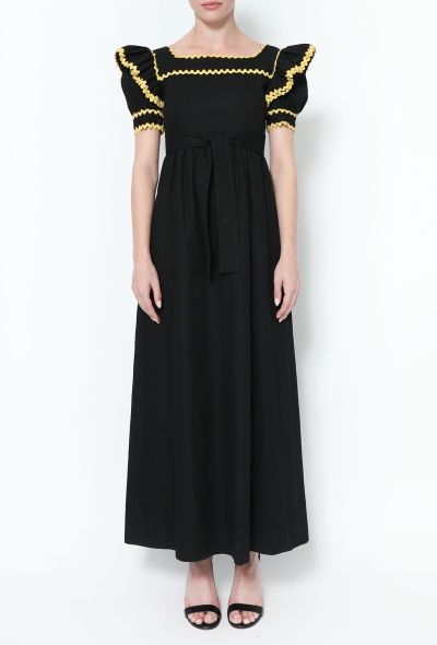 Saint Laurent Collector 1968 Belted Peasant Dress - 2