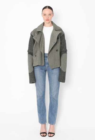 Balenciaga F/W 2004 Asymmetrical Wool Jacket - 1