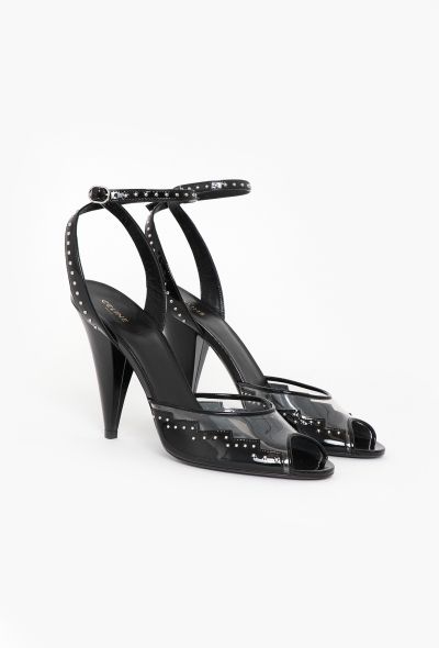 Céline Patent Stud Trim Sandals - 2