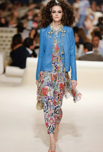 Chanel Resort 2015 Paris-Dubai Leather Lurex Jacket - 2