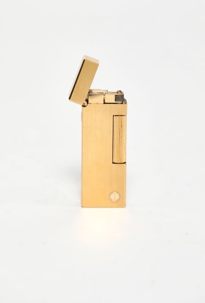 Vintage Objects & Decor Dunhill '80s Gold Plated Brushed Lighter - 2