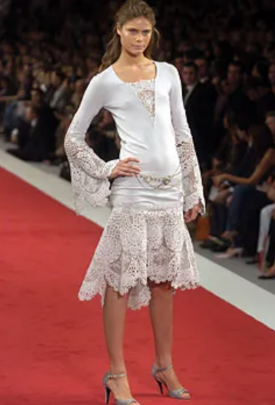 Chanel S/S 2005 Floral 'CC' Chainlink Belt - 2