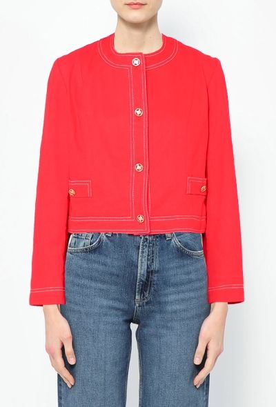 Céline Vintage Denim Triomphe Jacket - 1