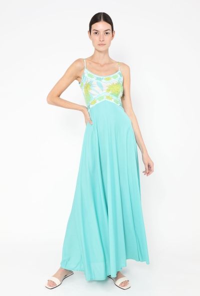 Emilio Pucci Early '70s Floral Printed Silk Dress - 2