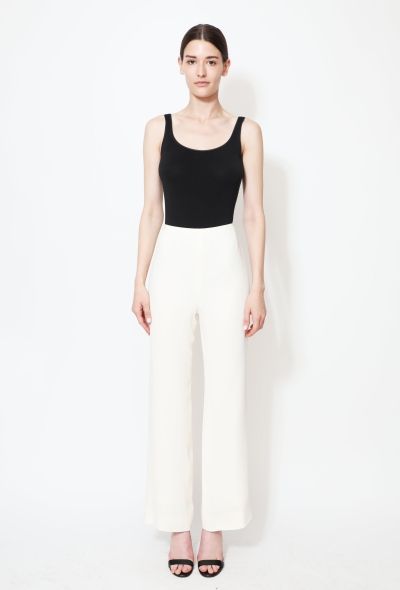 Chanel Wide-Leg 'CC' Crêpe Trousers - 1