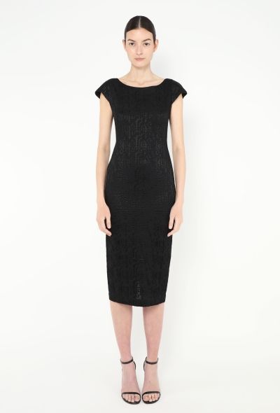 Alaïa S/S 1986 Jacquard Bodycon Dress - 1