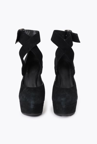 Saint Laurent Vintage Imperiale Suede Heels - 2