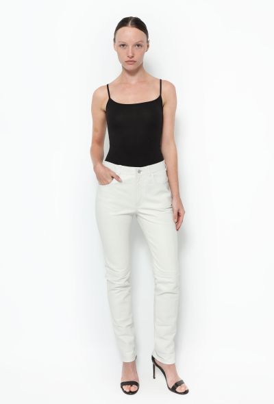 Céline Tapered Leather Trousers - 1