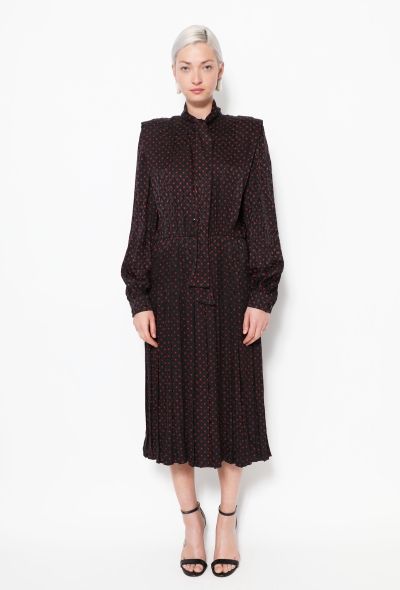 Givenchy 70s Printed Lavallière Dress - 1