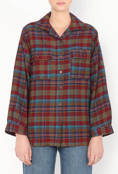 Saint Laurent 1979 Plaid Flannel Shirt - 1