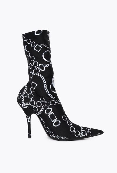 Balenciaga 2017 Chainlink Knife Sock Boots - 1