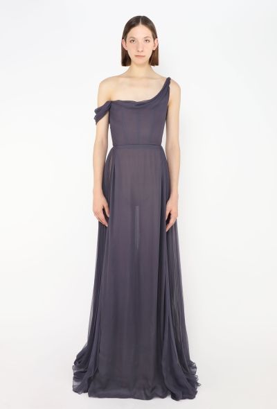 Dior 2025 Chiffon Plissé Bustier Gown - 1