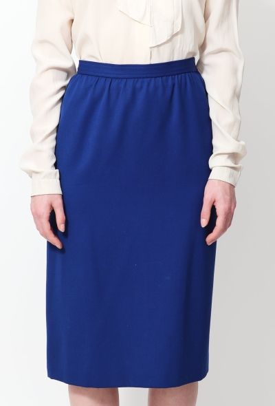 Saint Laurent Vintage Classic A-line Skirt - 2