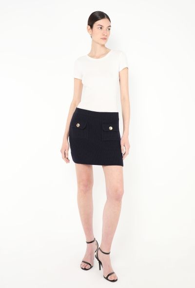 Miu Miu 2024 Ribbed Mini Skirt - 1