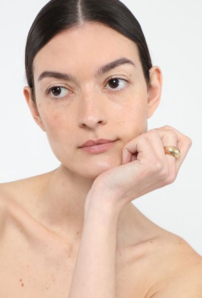 Vintage Fine Jewelry '80s Yellow Gold Dome Ring - 2