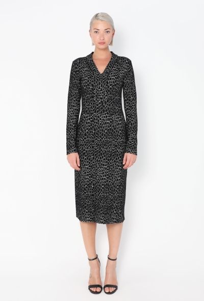 Alaïa F/W 2015 Graphic Chenille Dress - 1