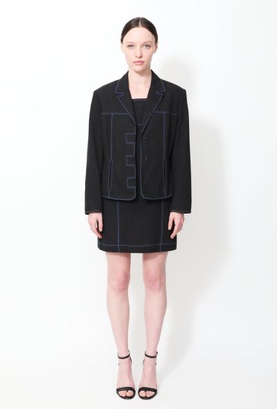 Gianni Versace Jeans Couture' Stitched Trim Dress Ensemble - 2