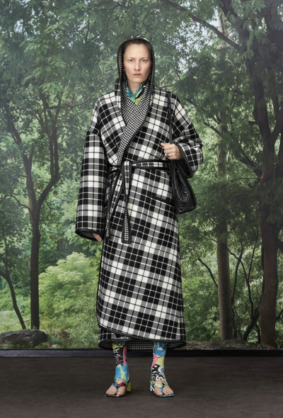 Balenciaga Resort 2020 Checkered Wool Coat - 2