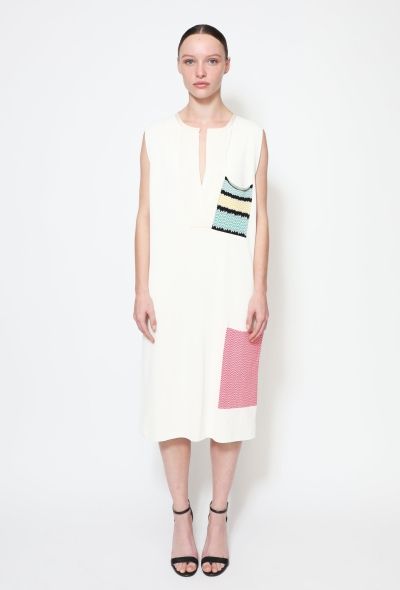 Céline 2015 Patchwork Silk Tunic Ivory - 1
