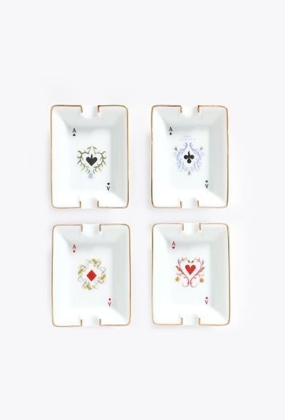 Hermès Bridge Porcelain Ashtray Set - 1