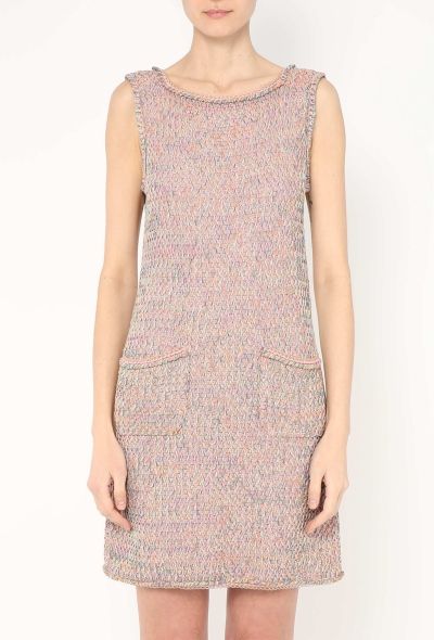 Chanel Braided Trim Silk Knit Dress - 2