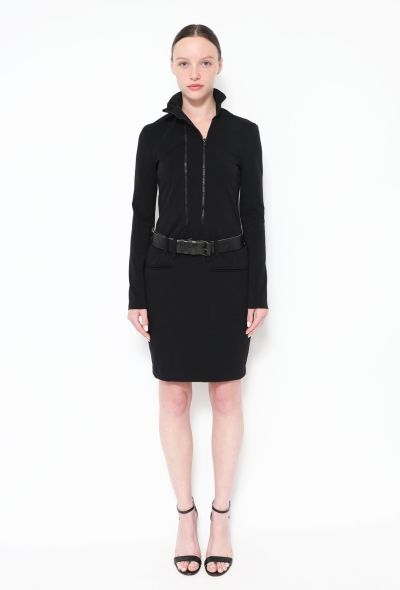 Balenciaga 2000 Le Dix Belted Zip Dress - 1