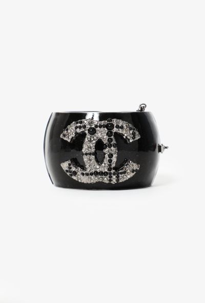 Chanel Iridescent 'CC' Embellished Cuff - 1
