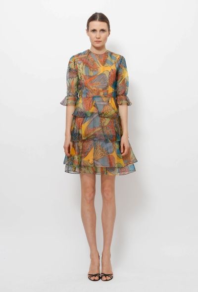 Vintage Floral Tiered Dress - 1