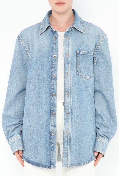 Bottega Veneta Resort 2024 Classic Denim Overshirt - 1