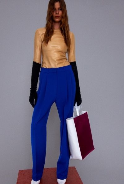 Céline Resort 2012 Fuchsia & White Vertical Tote Bag - 2