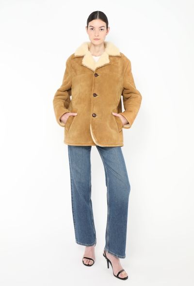 Céline 2020 Oversized Shearling-Lined Jacket - 2