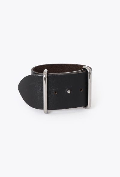 Hermès 2002 Box Leather 'H' Cuff - 1