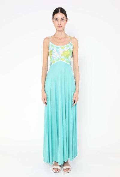 Emilio Pucci Early '70s Floral Printed Silk Dress - 1