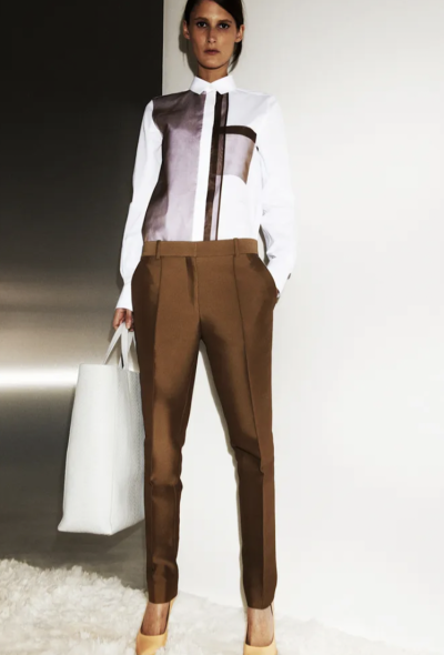 Céline Pre-Fall 2012 Silk Crêpe Trousers - 2