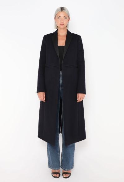 Céline Tailored Cashmere Smoking Coat - 1