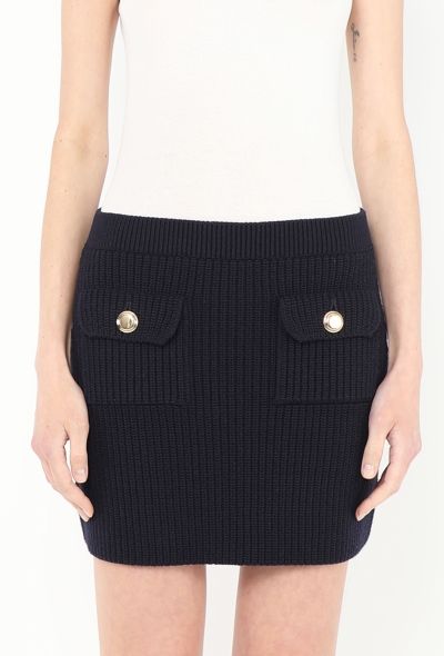 Miu Miu 2024 Ribbed Mini Skirt - 2