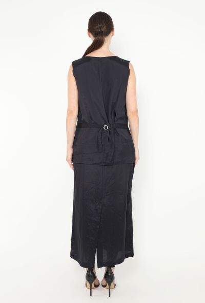 Comme des Garçons '90s Belted Twill Maxi Dress - 2