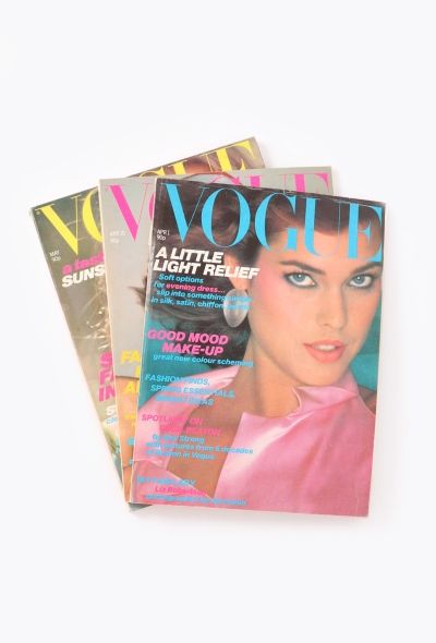 VOGUE UK 1980 Chatelain Issue Trio - 1