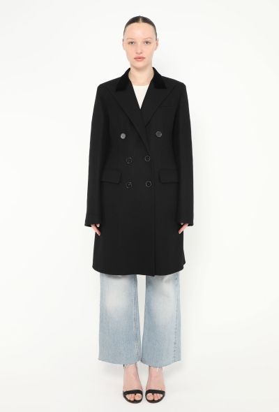 Hermès Cashmere Velvet Collar Coat - 1