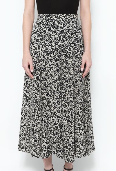 Sonia Rykiel '90s Floral Crêpe Skirt - 2