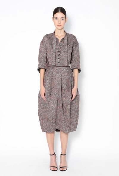 Bottega Veneta S/S 2024 Woven Balloon Dress - 1