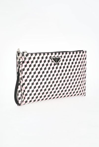 Prada Printed Saffiano Clutch - 2