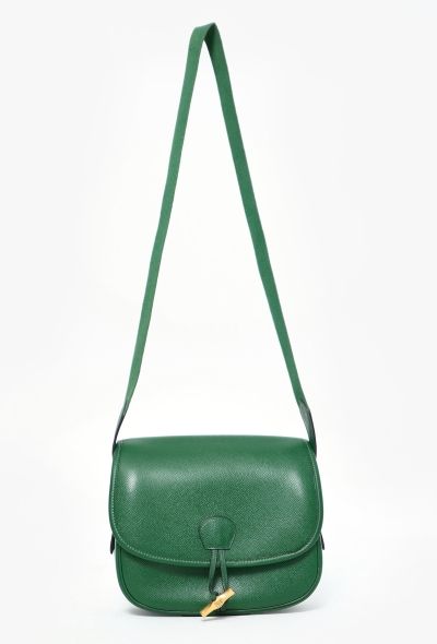 Hermès Vintage Green Bamboo Duffle Bag - 1