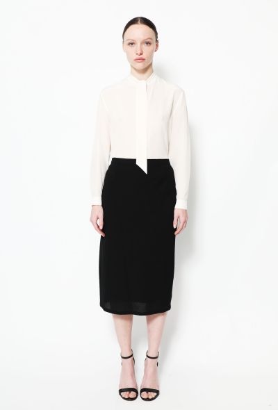 Chanel Vintage Crêpe Wrap Skirt - 1