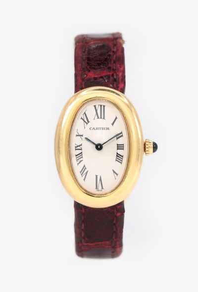 Cartier 18k Yellow Gold Baignoire Watch - 1